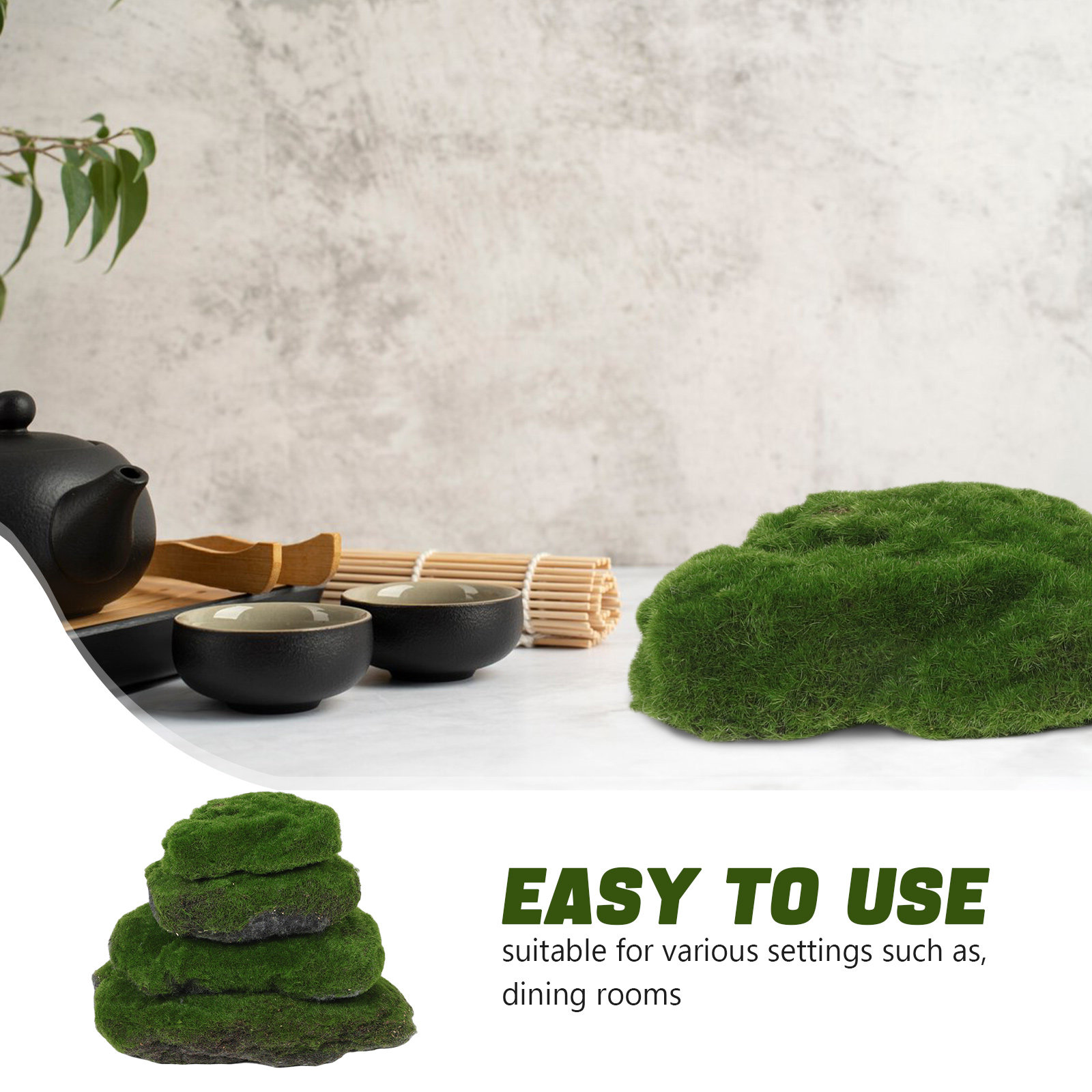 4Pcs Decorative Faux Moss Ston - Aquarium Moss review and price