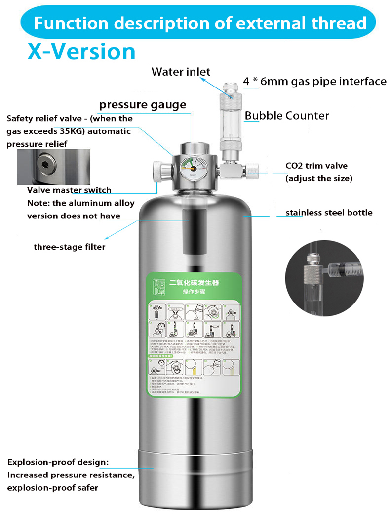 5L Aquarium CO2 Generator CO2  - Aquarium Liquid Carbon review and price
