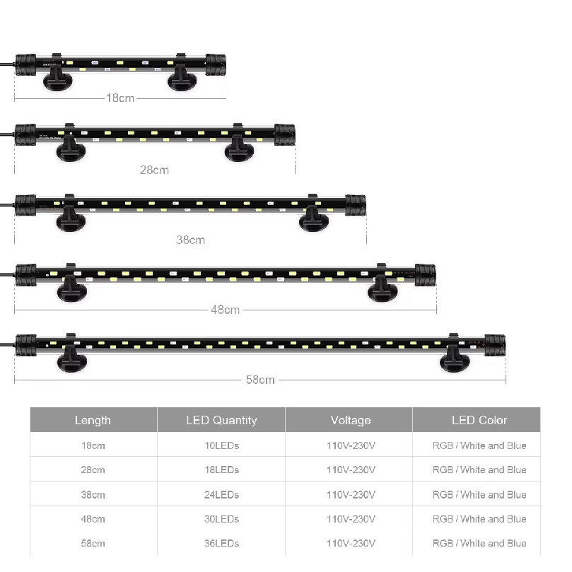 220V Strip Aquarium Light LED  - Aquarium Plant Substrate review and price