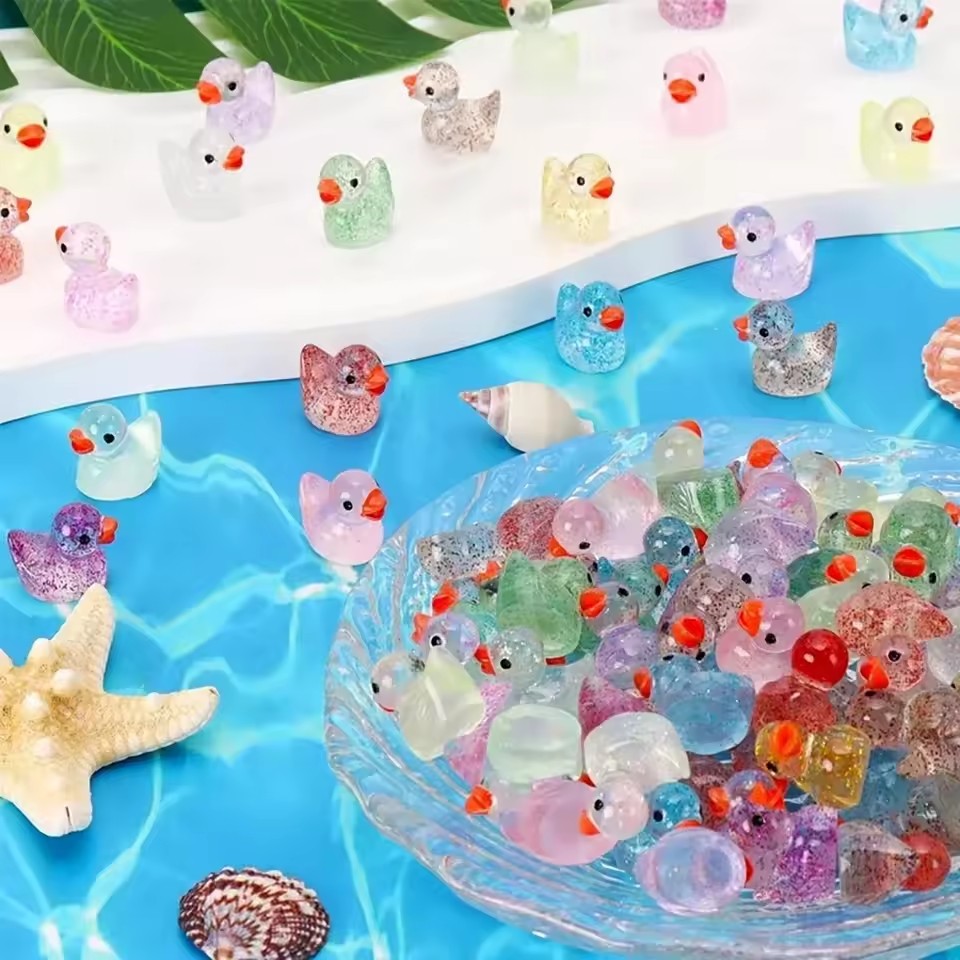 ~ Miniature resin duck with pu - Plant Aquarium Pot review and price